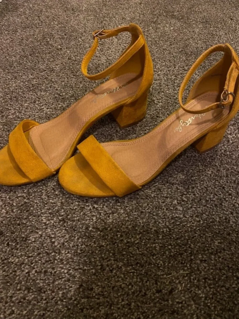 yellow heels